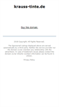Mobile Screenshot of krauss-tinte.de