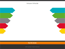 Tablet Screenshot of krauss-tinte.de